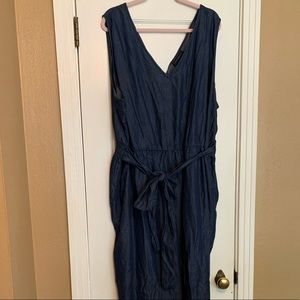 Lane Bryant denim look jump suit